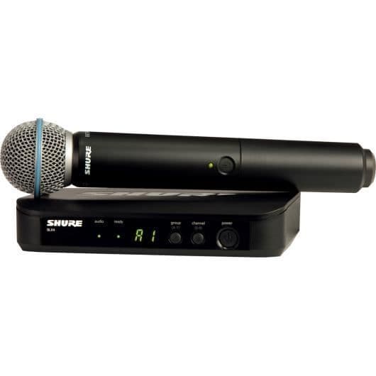 Shure BLX24 / Beta 58A frekvens M17 Micro HF sång
