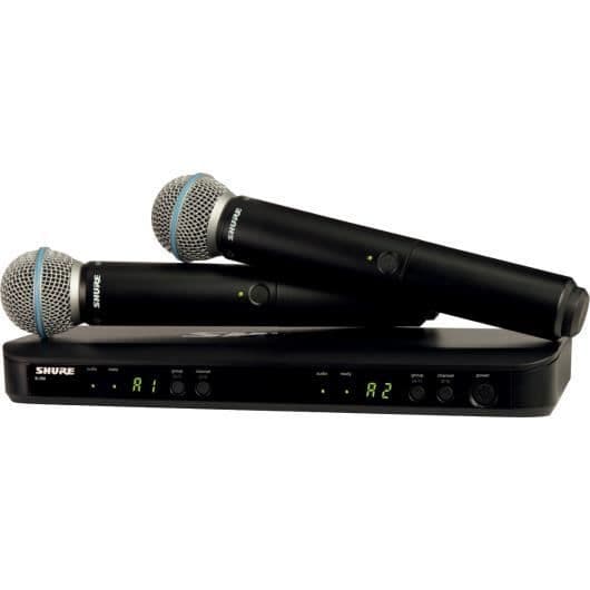 Shure BLX288 / Beta 58A frekvens M17 Micro HF sång