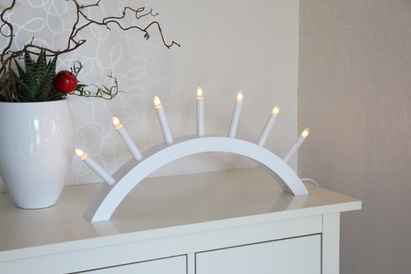 Ljusstake Aura Vit