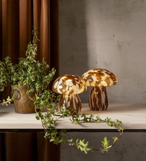 Glasdekoration Svamp Funghi 15 cm