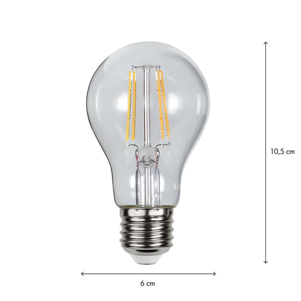 Led-Lampa E27 A60 Sensor Clear 4W