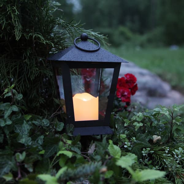 Hautakynttilä Musta LED Sereno