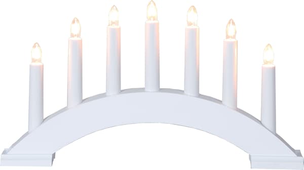 Metalljusstake Greta Vit 5-Ljus