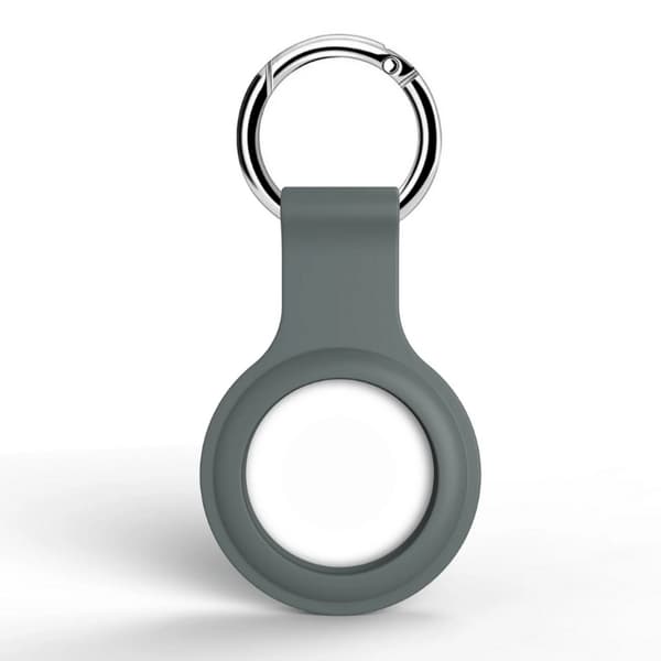 Silikone-etui til Apple Airtag - Med nøglering – grå