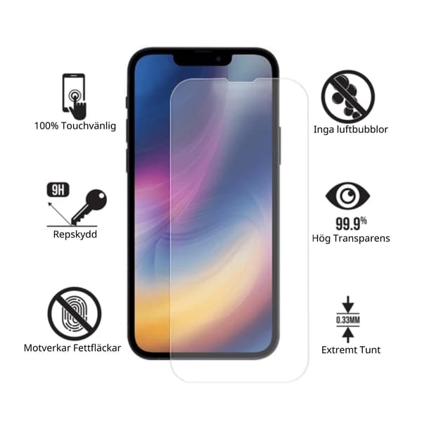 2-Pack Skärmskydd för iPhone 11 Pro Max Härdat Glas
