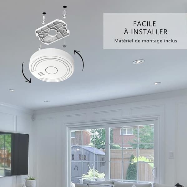 Röksensor - ELRO - FS1801 - Sensor 10 år - Larm 85 dB - Förpackning med 24 stycken