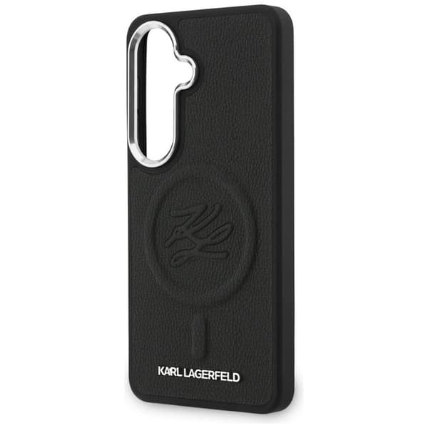 Karl Lagerfeld Mobilcover Til Galaxy S26 Plus MagSafe Prægede Initialer - Sort