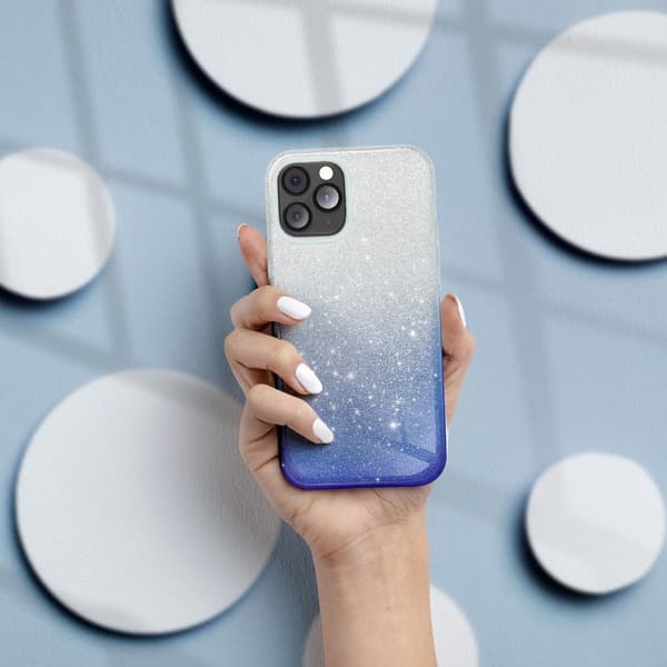 Forcell SHINING skal till iPhone 11 PRO clear/Blå