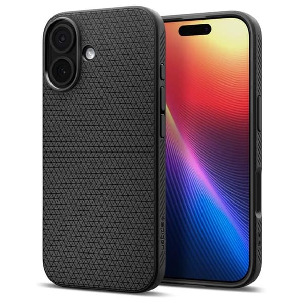 Spigen telefontaske til iPhone 17 Liquid Air - Mat Sort