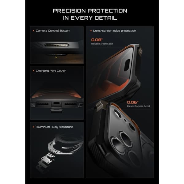 SupCase Mobilskal För iPhone 18 Pro Max/17 Pro Max Magsafe UB Grip - Svart