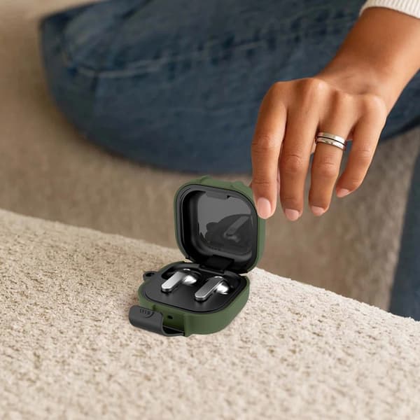 Tech-Protect Skal För Galaxy Buds 4/4 Pro Slim Hook - Olivgrön