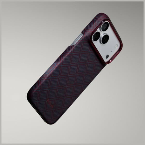 PITAKA-puhelinkotelo iPhone 18 Pro/17 Pro Magsafe Edge Argyle