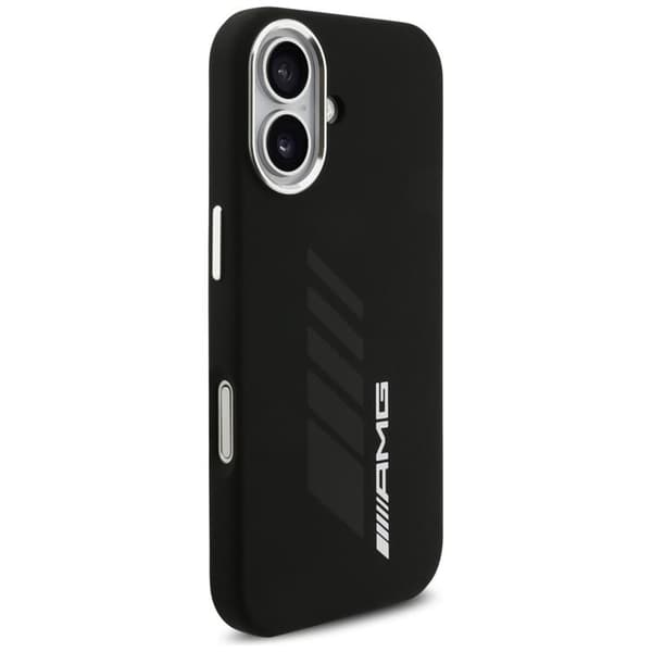 AMG telefontaske til iPhone 17 MagSafe silikone oversize rhombs - sort
