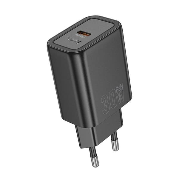 Hoco Hurtigoplader 30W USB-C GaN PD QC N62 - Sort