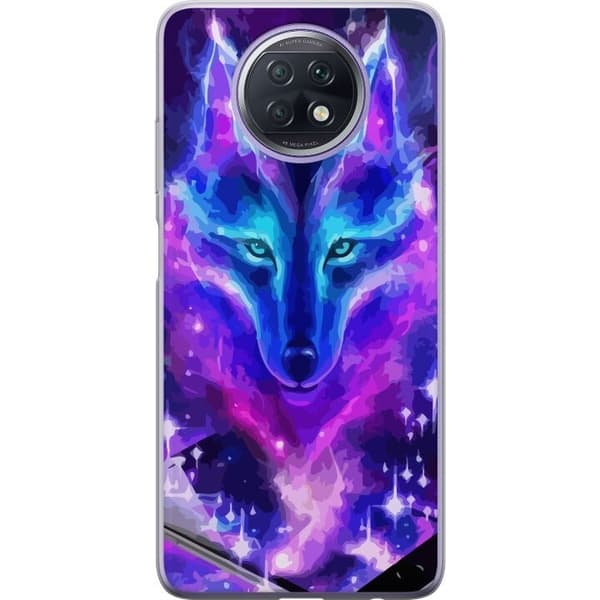 Telefontaske til Xiaomi Redmi Note 9T med Neon Wolf