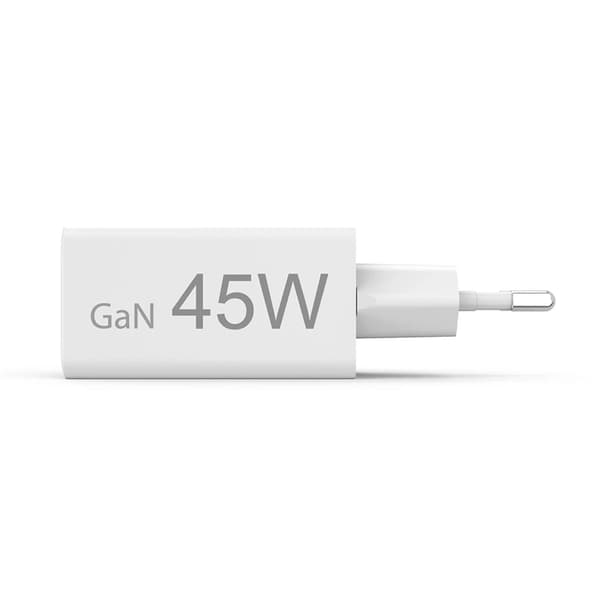 Hama Snabbladdare 45W 1xUSB-C 1xUSB-A GaN - Vit