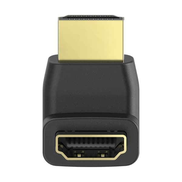 HAMA-sovitin HDMI 90 astetta kulta musta