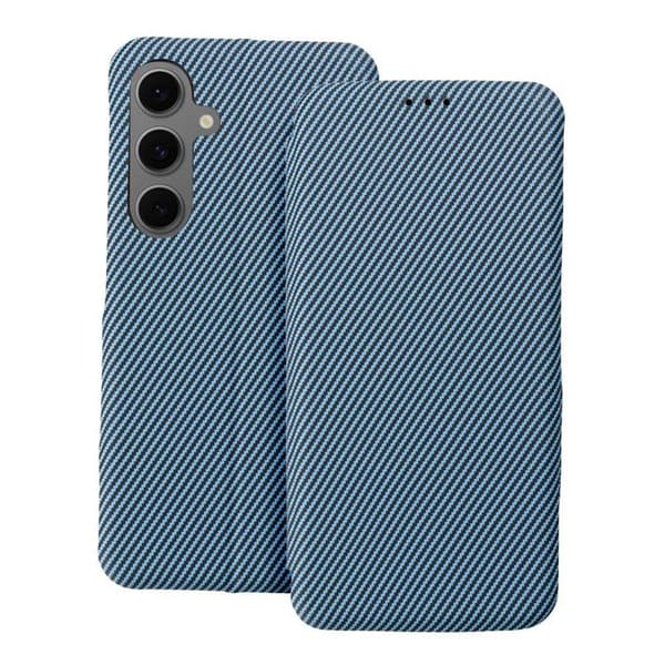 Galaxy S25 Plus Plånboksfodral Folio Side Magnet - Blå