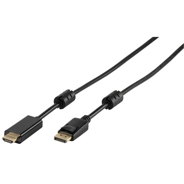 Vivanco Datakabel, DisplayPort - HDMI 1.8m, svart