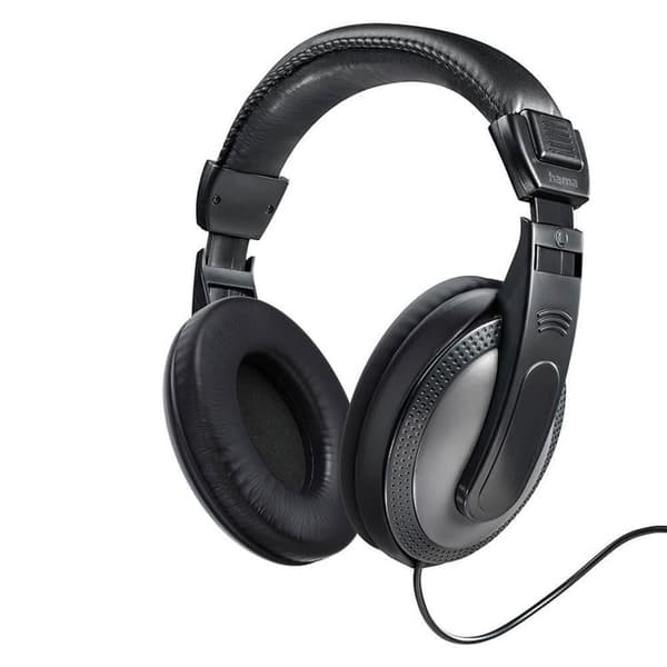 Hama Hörlurar Shell Over-Ear Threaded - Svart