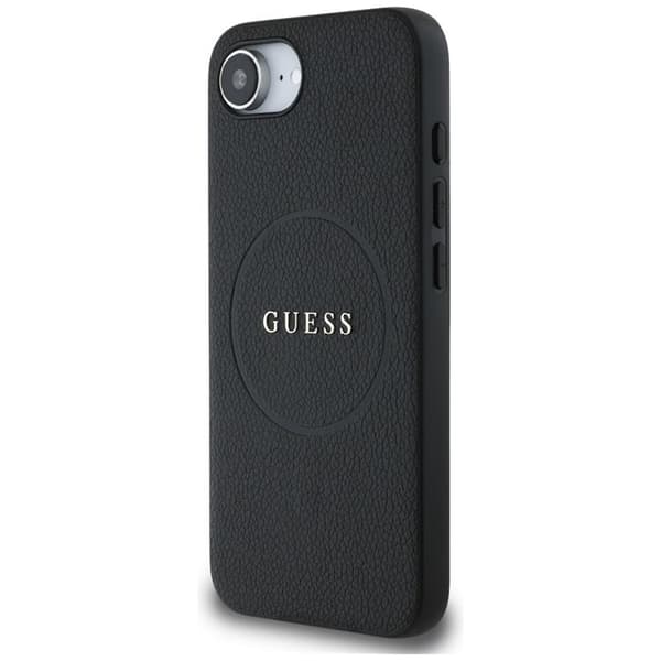 Guess Telefontaske til iPhone 16e MagSafe Kornet Ring - Sort