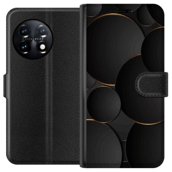 OnePlus 11 tegnebogsetui med luksus cirkler