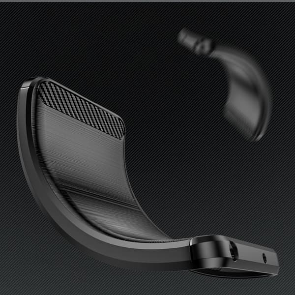 Telefontaske til Galaxy S25 Edge Carbon Flexible - Sort