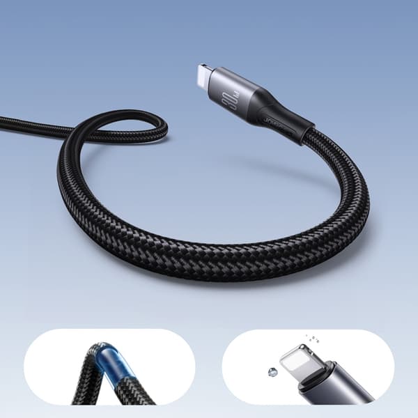 Joyroom USB-C til Lightning Kabel 30W 2m S-A28 - Sort