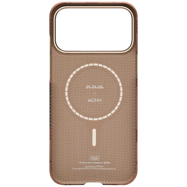 PITAKA Mobilskal För iPhone 17 Pro Max Magsafe Flora in Grid Edge - Cloud Dusk