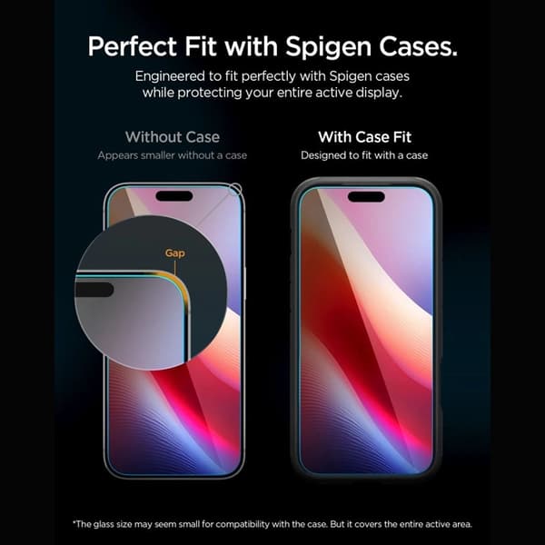 Spigen [2-Pack] Härdat Glas Skärmskydd För iPhone 18 Pro/17 Pro/17/16 Pro