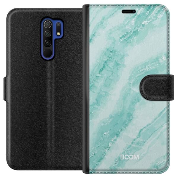 Plånboksfodral till Xiaomi Redmi 9 med Mint Marble