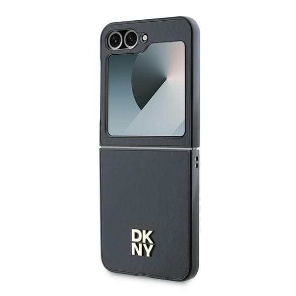 DKNY Telefontaske til Galaxy Z Flip 6 MagSafe Matal Stack Logo - Sort