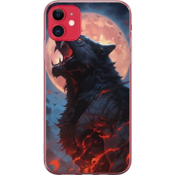 Taske til Apple iPhone 11 med Howling Wolf