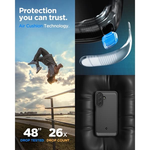 Spigen Mobilskal För Galaxy A27 Rugged Armor - Matte Svart