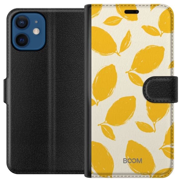 Apple iPhone 12 mini tegnebogsetui med Lemon Breeze