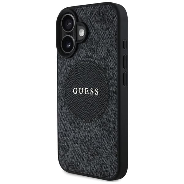 Guess telefontaske til iPhone 16 MagSafe 4G Circle - Sort