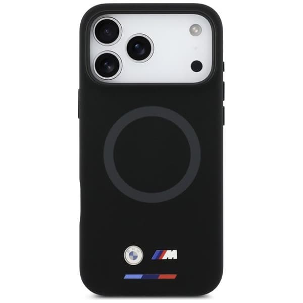 BMW telefontaske til iPhone 17 Pro Max MagSafe M Silikone Logo - Sort