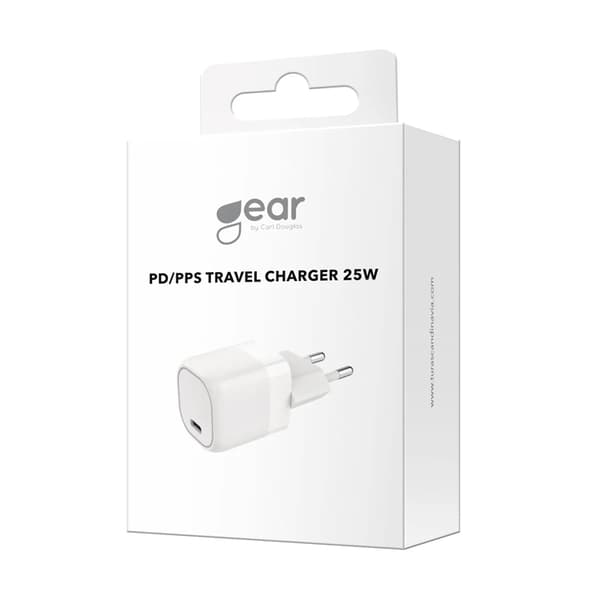 Gearoplader 220V 1xUSB-C PD/PPS 25W - Hvid