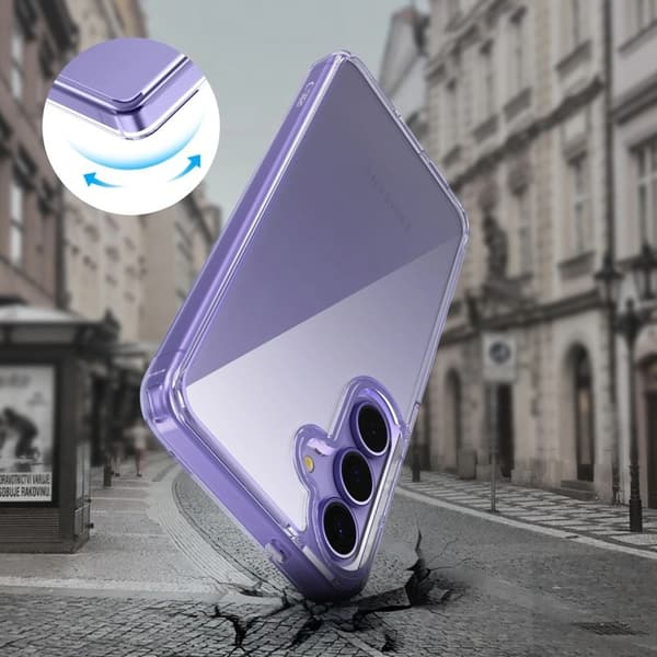 Tech-Protect Telefontaske til Galaxy S25 FE Flexair Hybrid - Klar