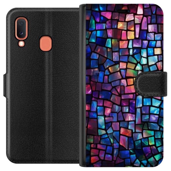 Plånboksfodral till Samsung Galaxy A20e med Disco