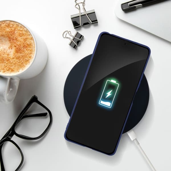 BLØDT etui til Samsung Galaxy A23 5G mørkeblå