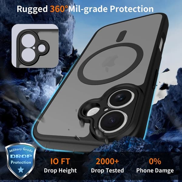Tech-Protect Matkapuhelimen kuori iPhone 17 Magsafe Basic - Mattamusta