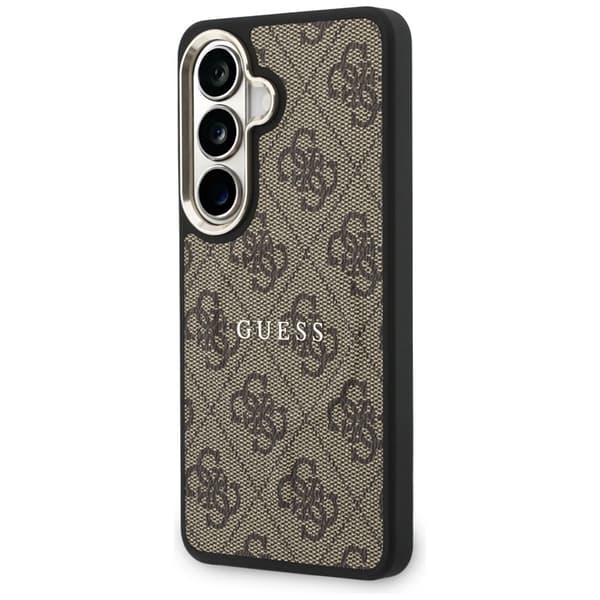 Guess Mobilskal För Galaxy S26 Plus MagSafe 4G Embossed Ring - Brun