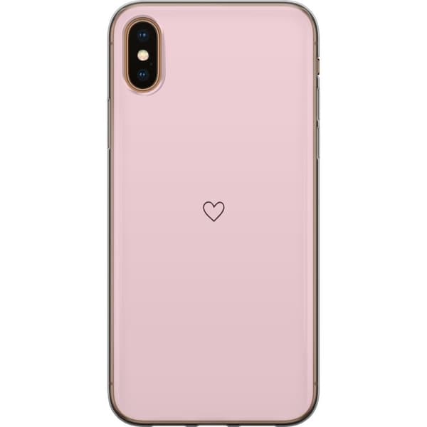 Telefontaske til Apple iPhone X med lille hjerte