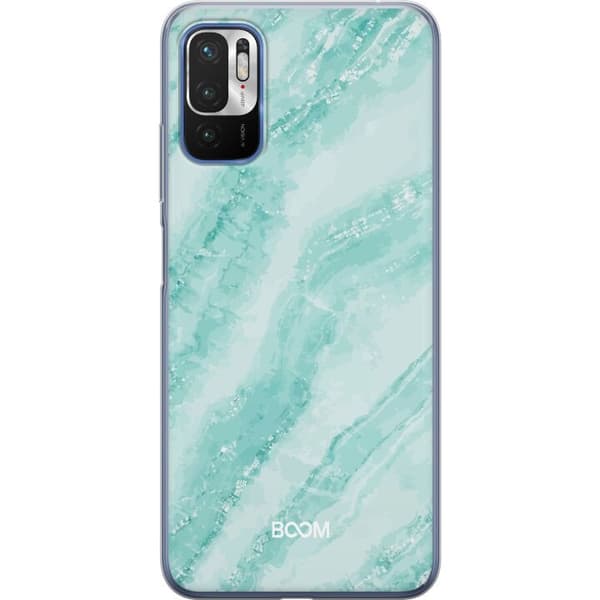 Telefontaske til Xiaomi Redmi Note 10 5G med Mint Marble