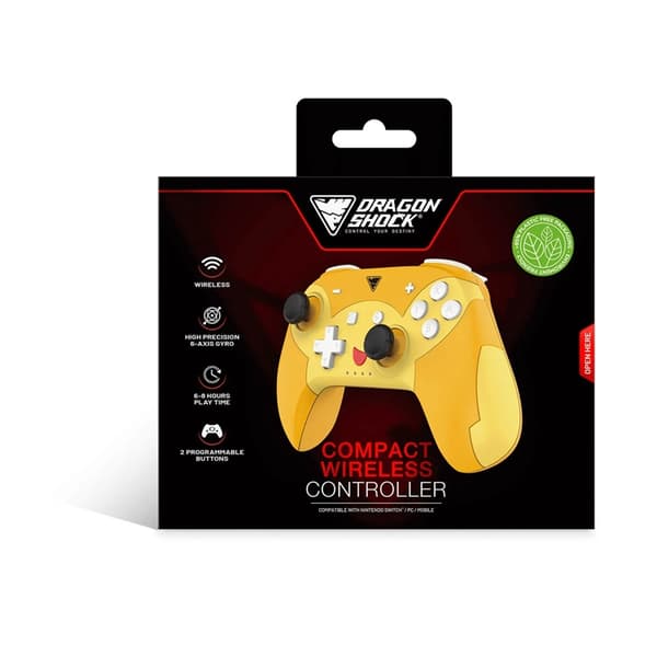 Dragonshock Trådløs Controller Poptop til NSW - Pikachu
