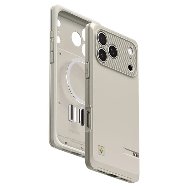 Spigen-puhelinkotelo iPhone 17 Pro Magsafe Classic - Stone