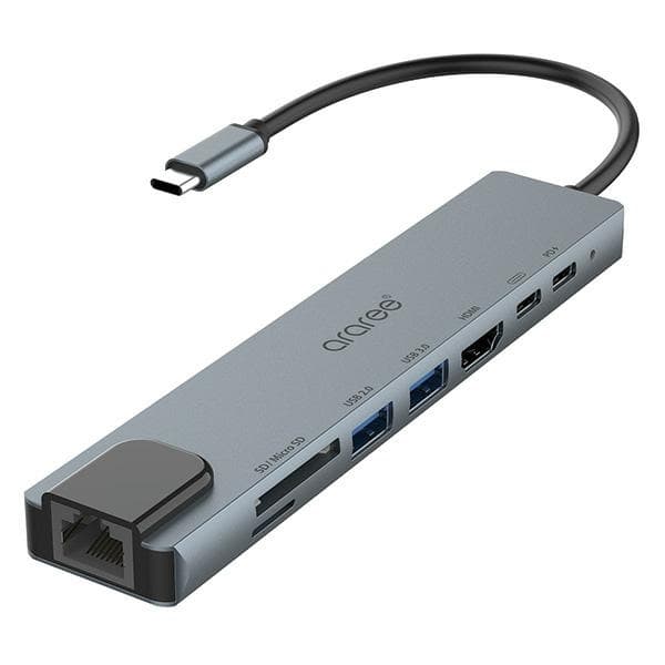 Araree AM81 Multihub 8-i-1 AR60-01379A - Sort