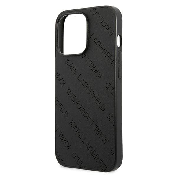 Karl Lagerfeld iPhone 13 Pro/13 Etui MagSafe Perforeret Allover Sort