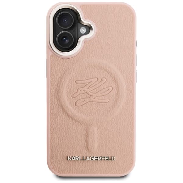Karl Lagerfeld Mobilskal För iPhone 16 Magsafe Initial & Metal Logo